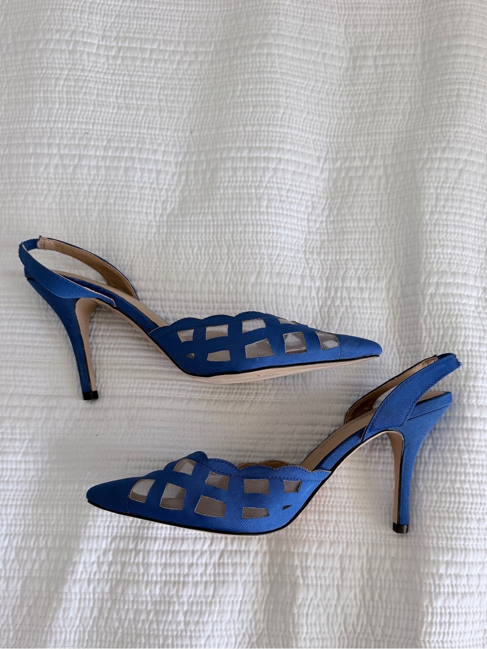 Blue Women's Slingback Heels